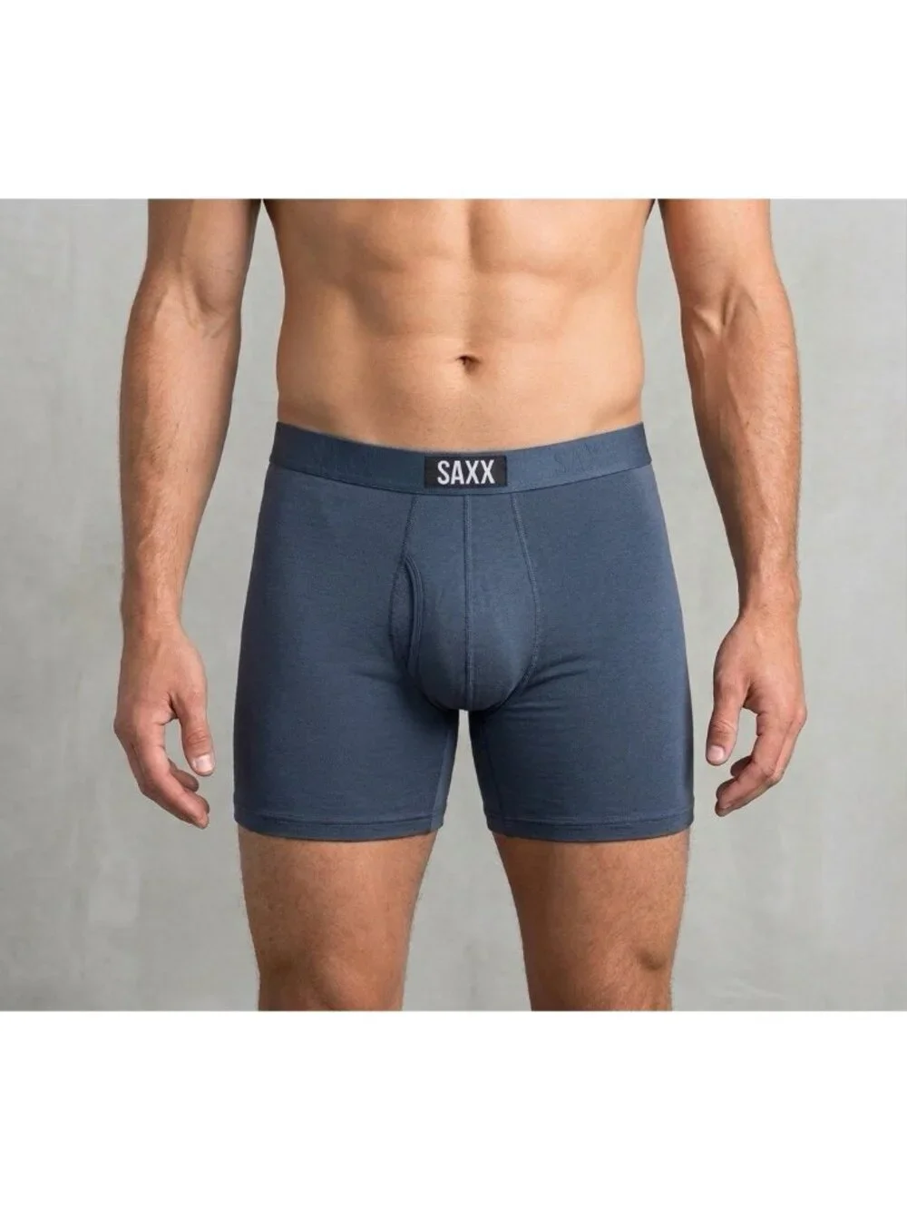 SAXX Vibe Xtra Soft Comfort Boxer Briefs Mens Large Blue SXPP3VX BallPark Pouch